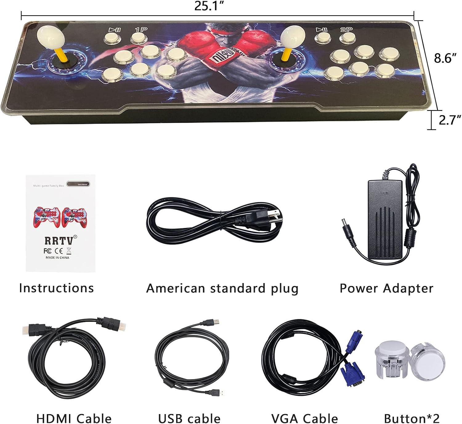 [32000 in 1 78S Pandora Box Retro Games Arcade Game Console with Two Separate Ho