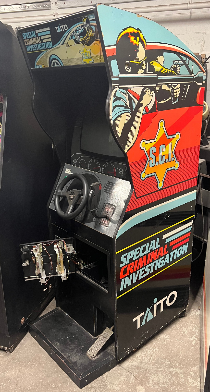 SPECIAL CRIMINAL INVESTIGATION ARCADE MACHINE by TAITO 1989 S.C.I. (Excellent)