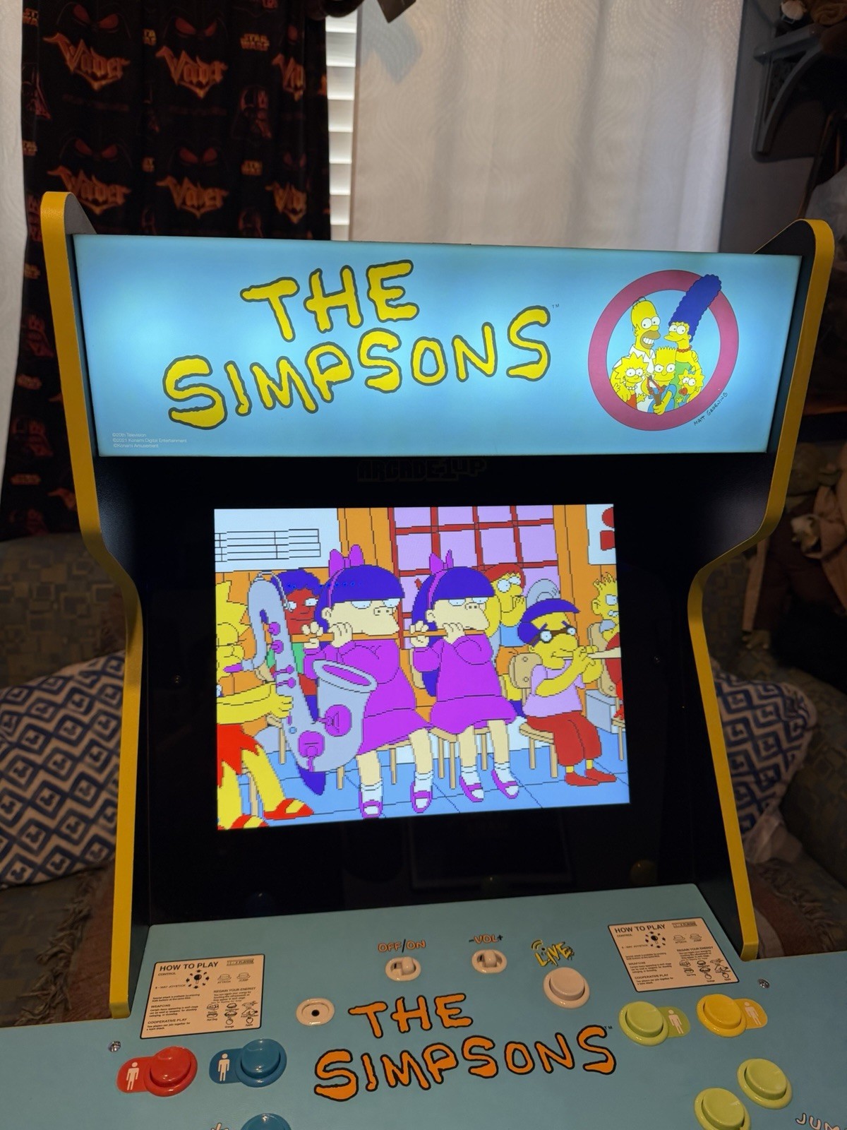 🕹️Arcade 1 Up The Simpsons Live Arcade Cabinet with Riser Lit Marquee 4 Player