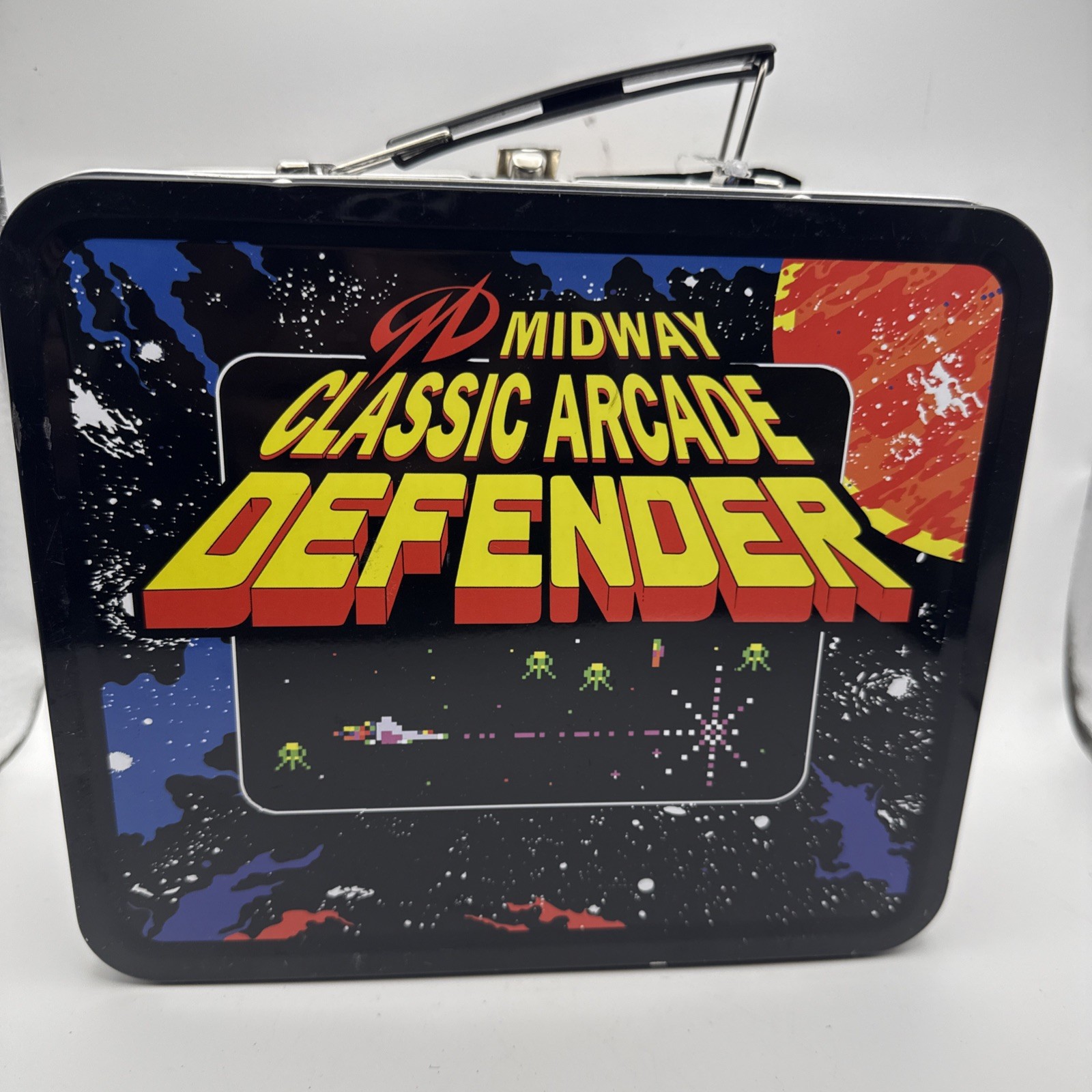 Midway Classic Arcade Defender Tin Lunch Box Toynk Exclusive