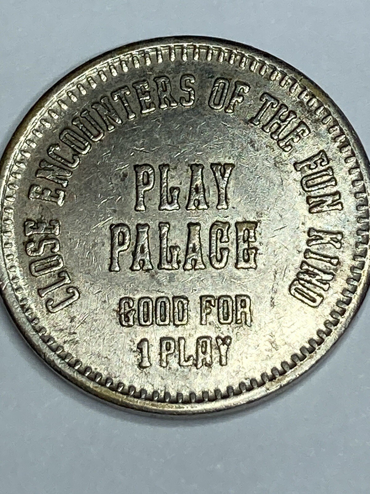 Play Palace Close Encounters of The Fun Kind Elkhart Indiana Arcade Token #rb1