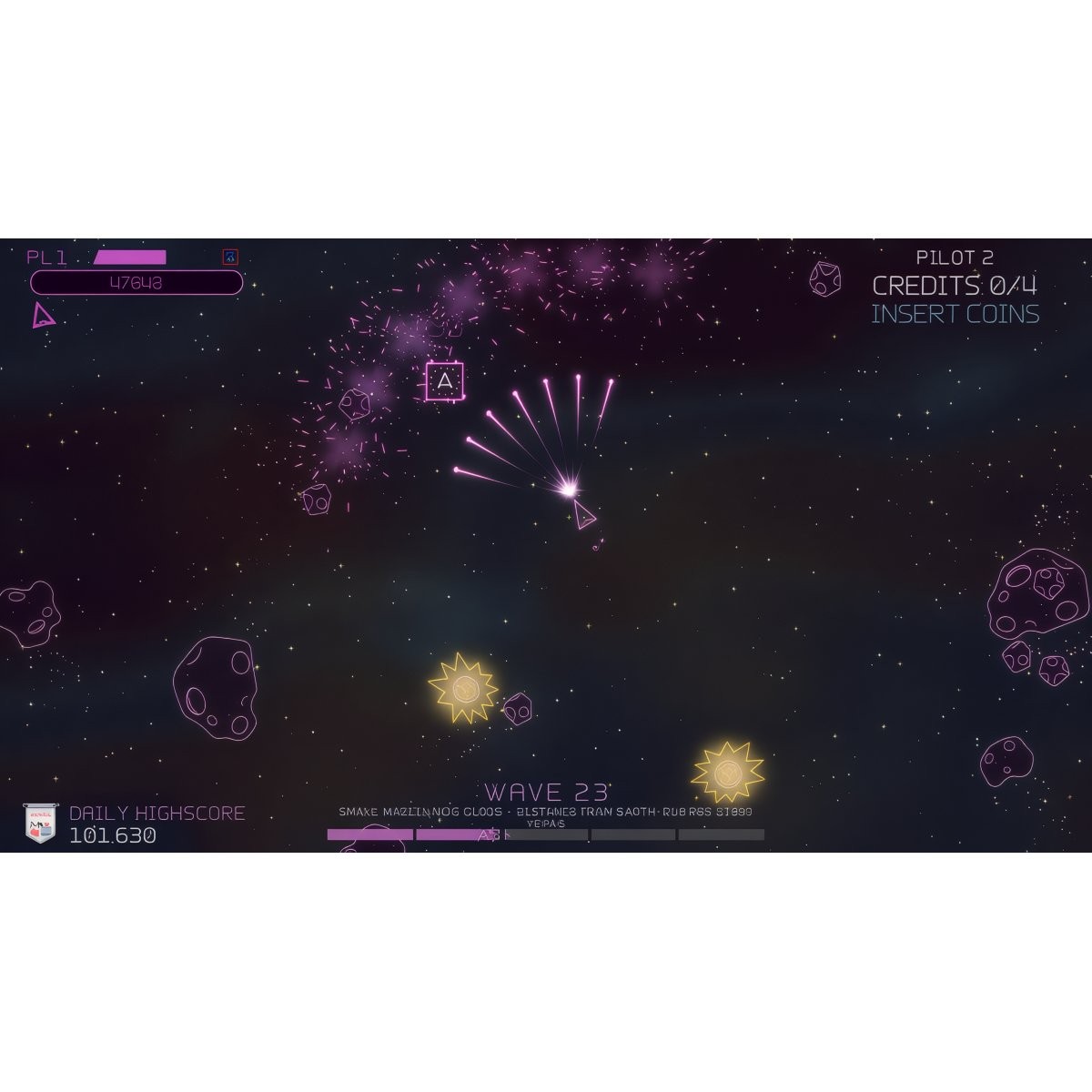 ALAN-1 Asteroids Recharged Pro Arcade Game – 2 Player
