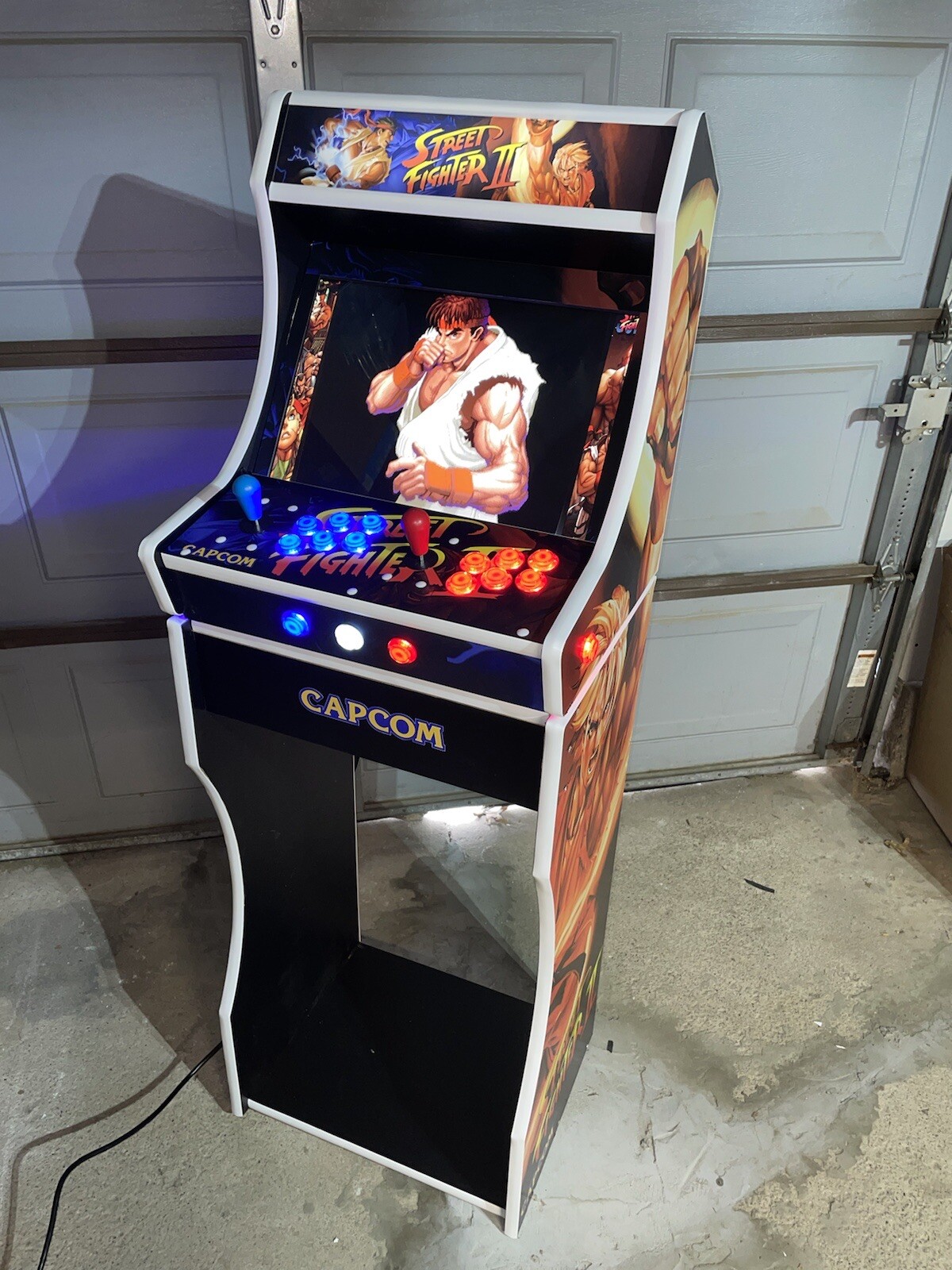 Street Fighter 2 Multicade Tabletop Bartop Arcade + Stand Raspberry Pi 4