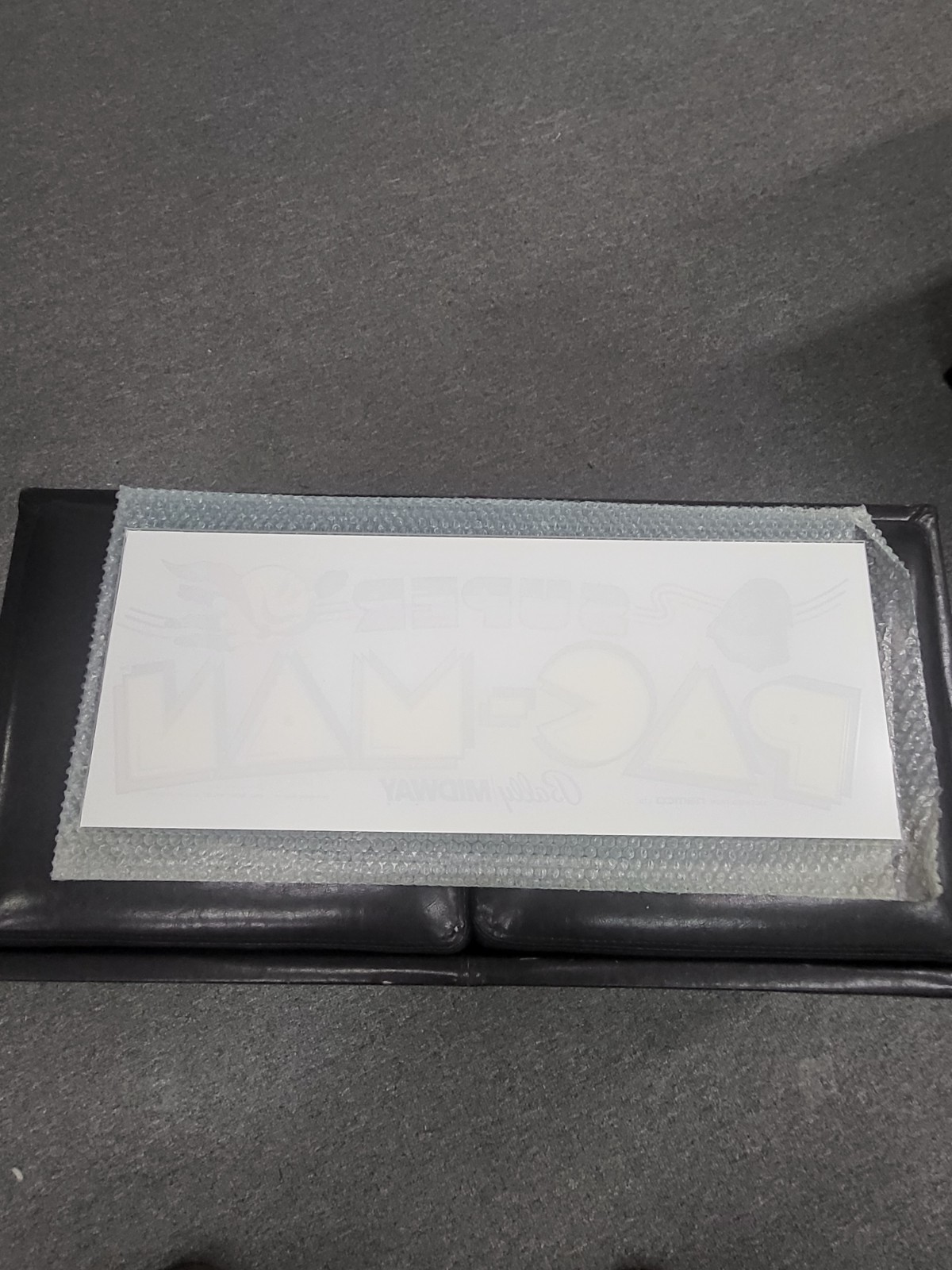 Super Pac-Man arcade header marquee translight