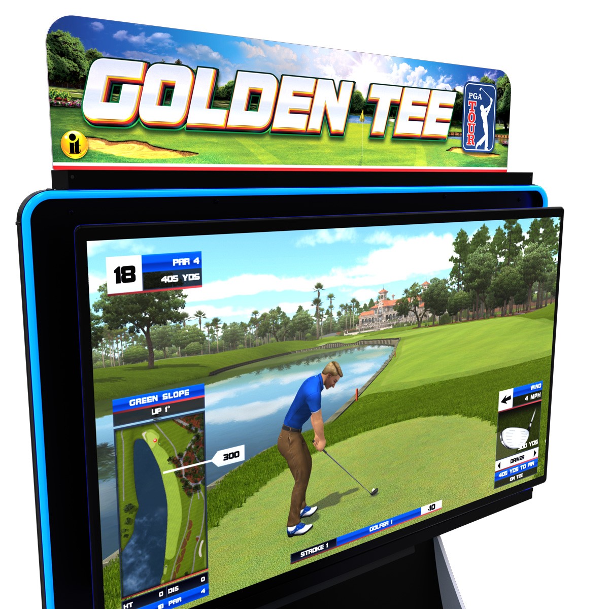Golden Tee Golf Game – PGA TOUR Clubhouse Deluxe Edition – 2024
