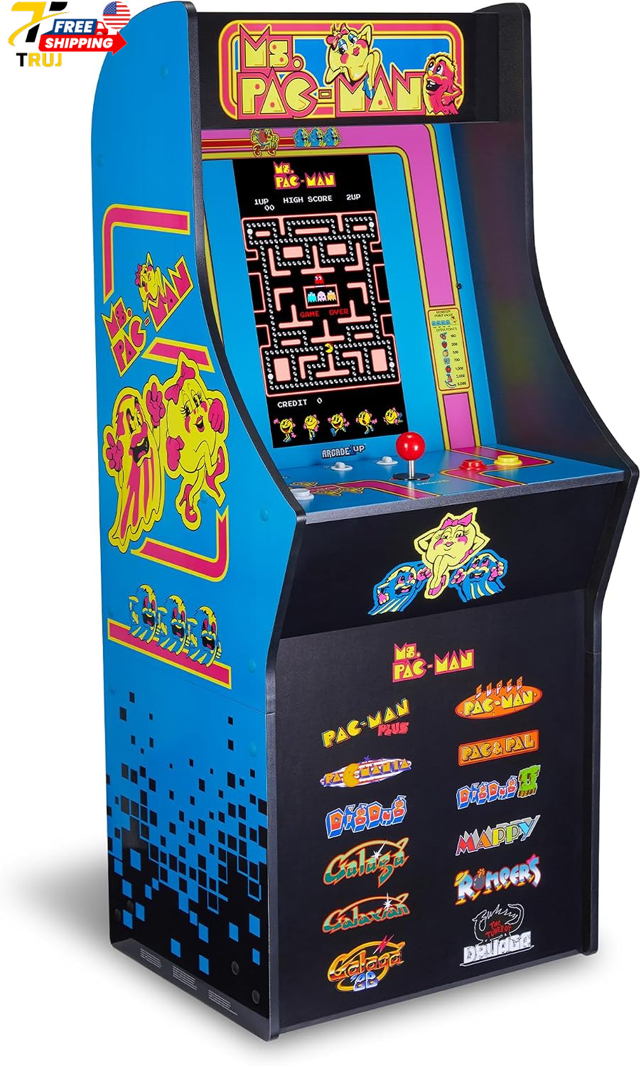 Arcade1Up Ms Pac-Man Classic SE Arcade Machine