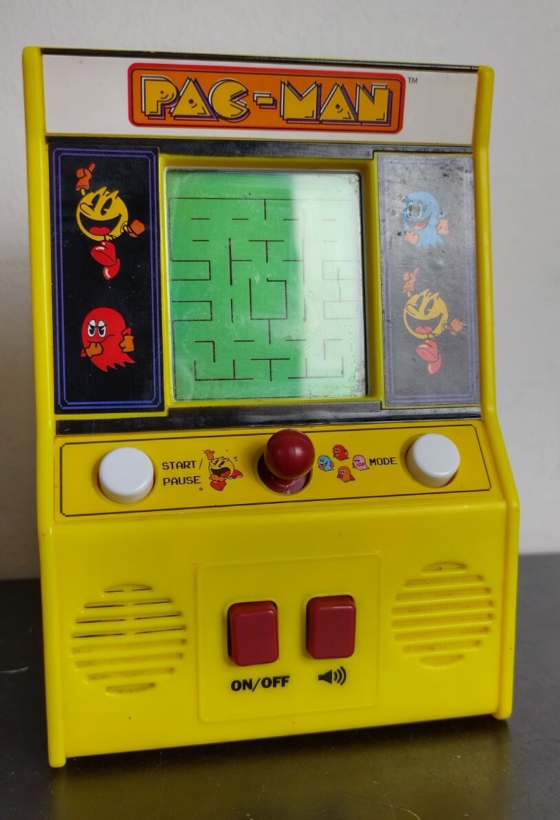 Mini Pac-man Electronic Arcade Video Game Bandai # 09521 WORKS!