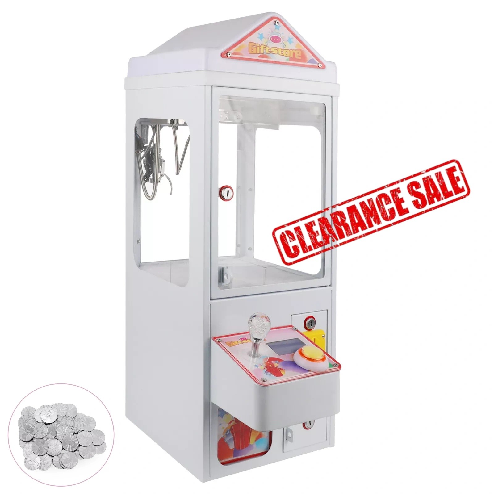 Mini Metal Case Player Claw Crane Machine 110V Candy Toy Grabber Catcher Upgrade