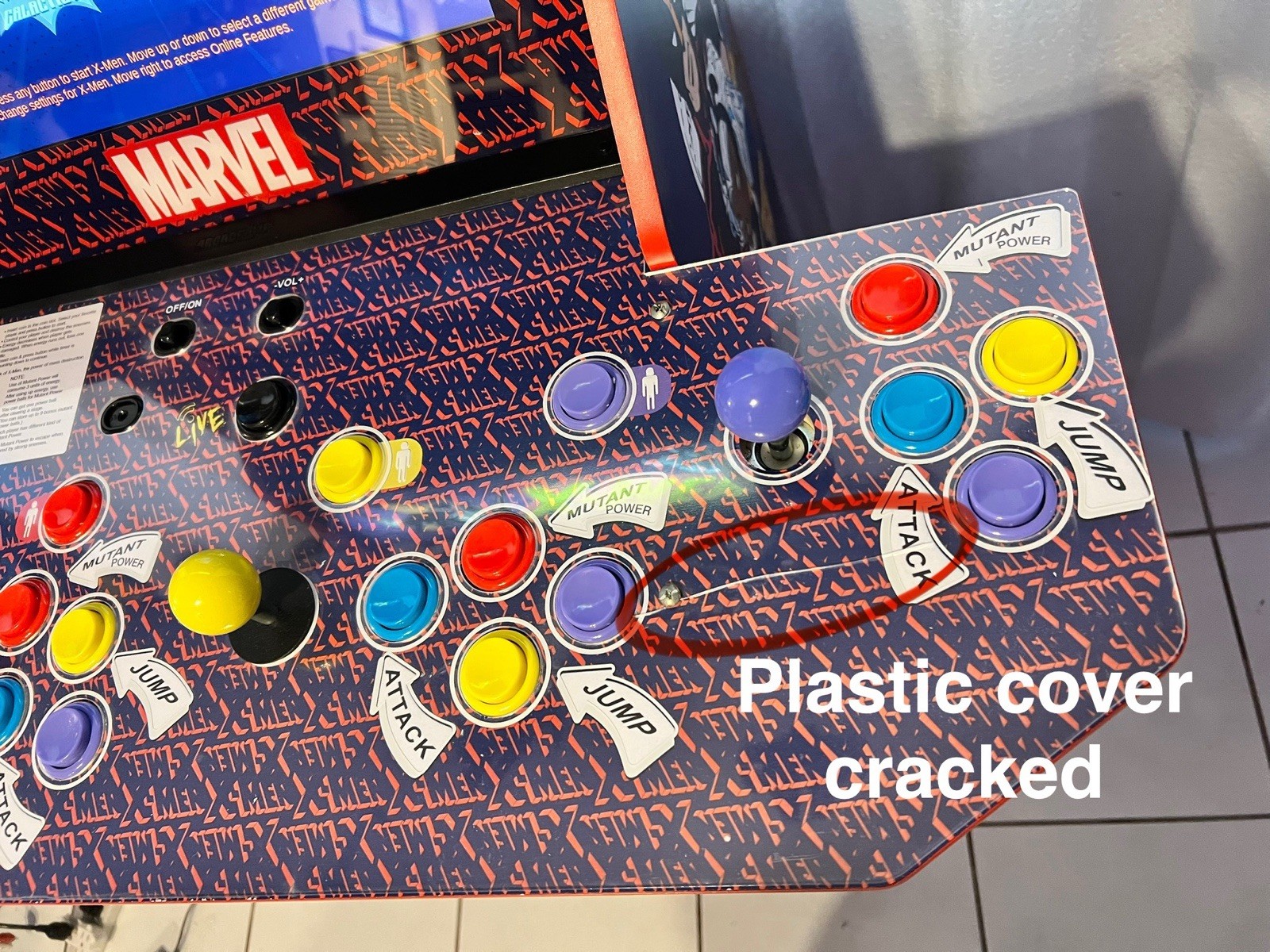 🕹️ARCADE1UP X-MEN 4 Arcade PLAYER ORIGINAL W RISER – WORKING GREAT