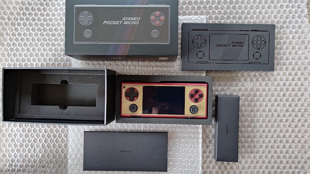 AYANEO Pocket MICRO Retro Gold 8GB 256GB Android Handheld Console w/Box MINT! JP