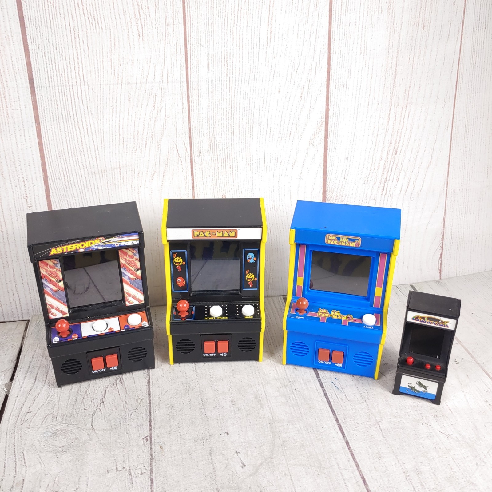 5x MINI ARCADE LOT – Atari, GALAGA, Asteroids, Ms. Pac Man Machines Bandai NAMCO