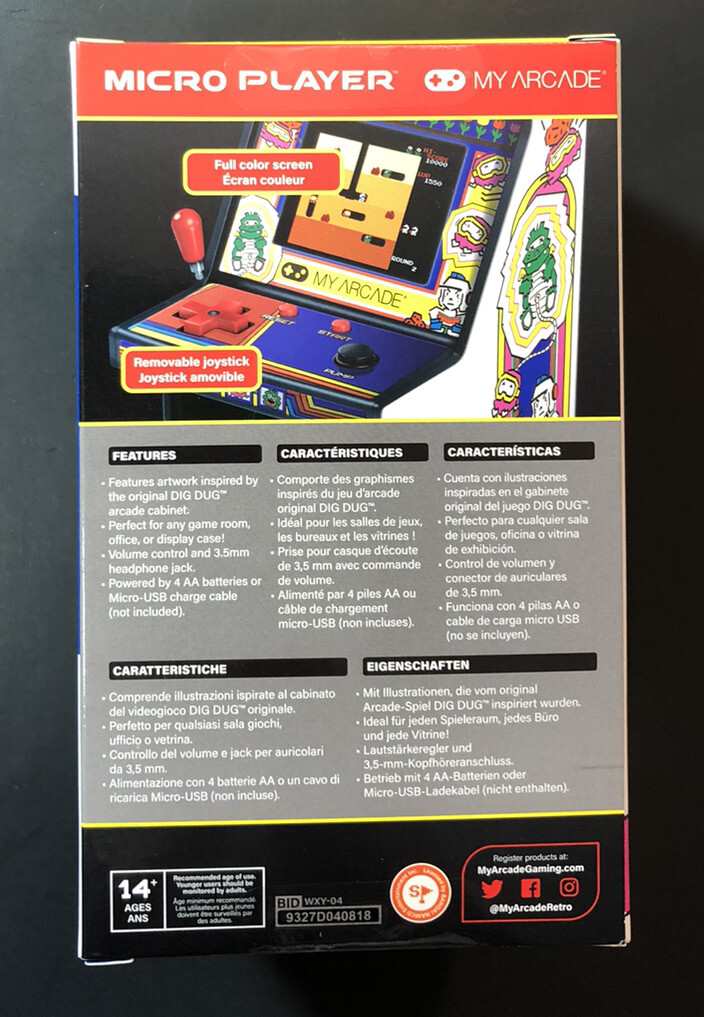 My Arcade Micro Player [ Dig Dug ] NEW
