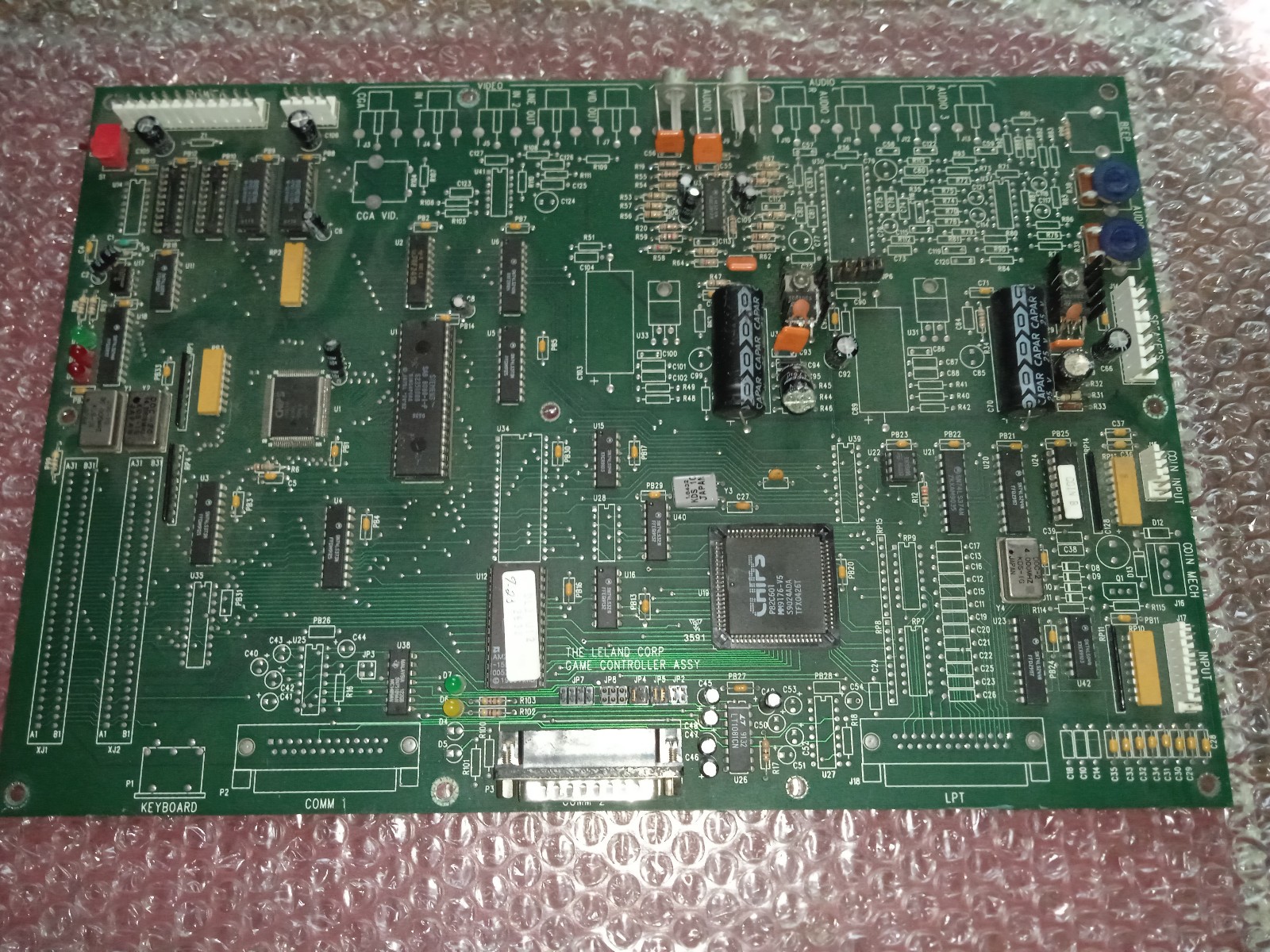ORIGINAL LELAND DEDICATED DRAGON’S LAIR 2 II PCB LASER GAME no quixote quix-ote