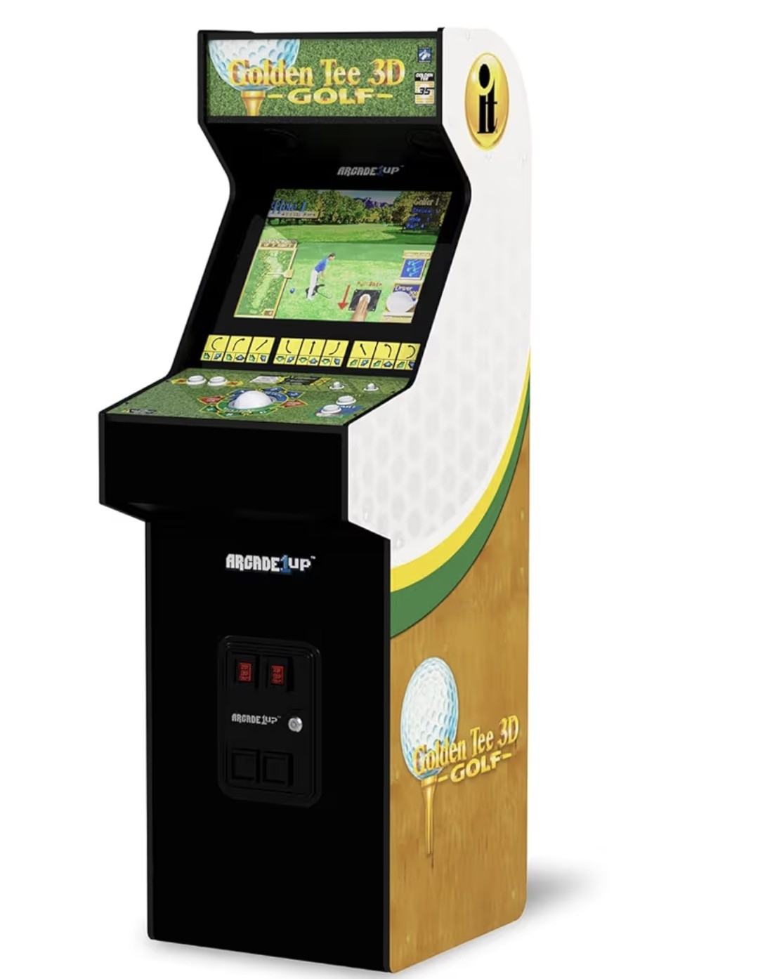 Golden Tee 3D Deluxe Arcade Machine Built Home Over 5-Foot-Tall WE SHIP OVERSEAS