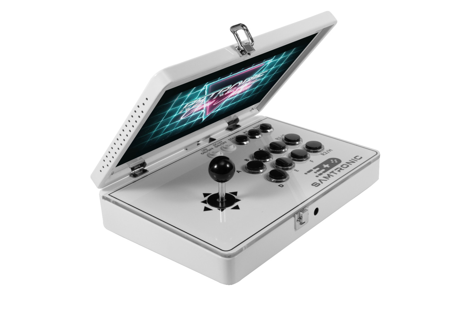 samtronic Folding 14″ Game Console (white)5000 games