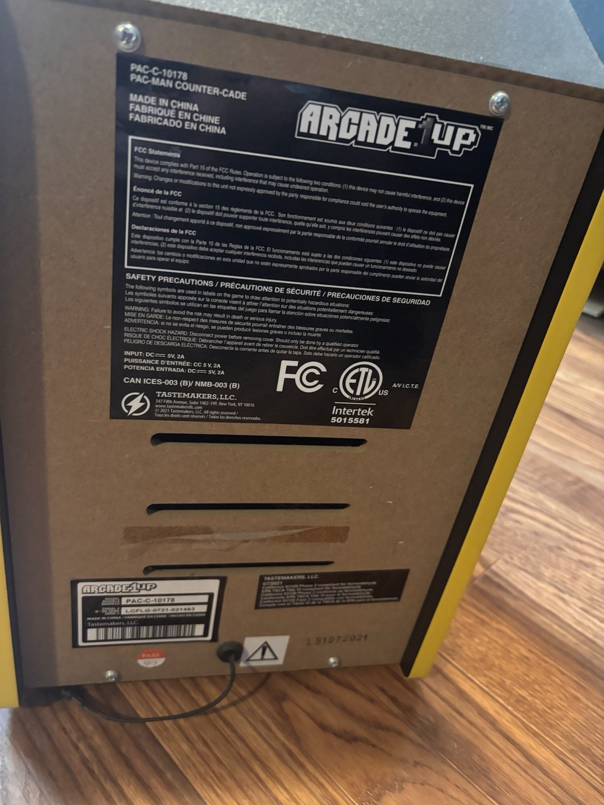 Arcade1Up Pac-Man Countercade 5-in-1 Tabletop Video Game