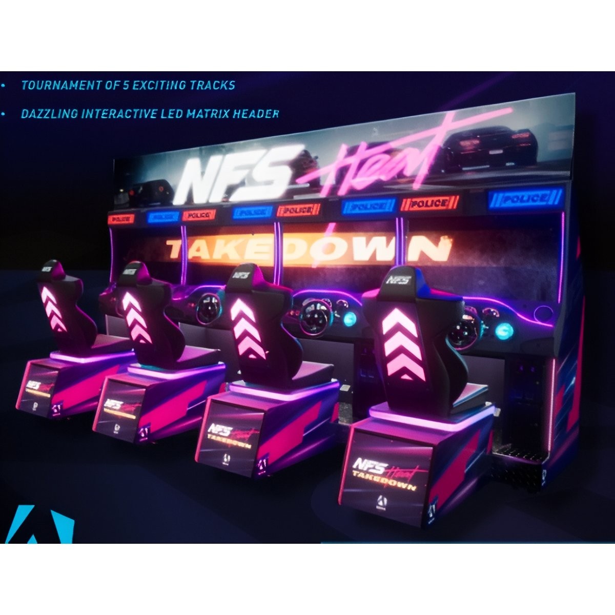 Adrenaline Need For Speed – Heat Takedown Racing Arcade Game
