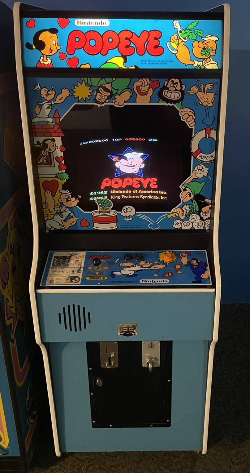 VTG Original Nintendo Popeye Arcade Upright Classic Video Game Machine 1982