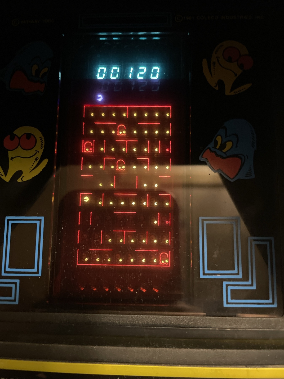 Vintage 1982 Midway’s PAC-MAN Mini Table Top Arcade Video Game. Working!