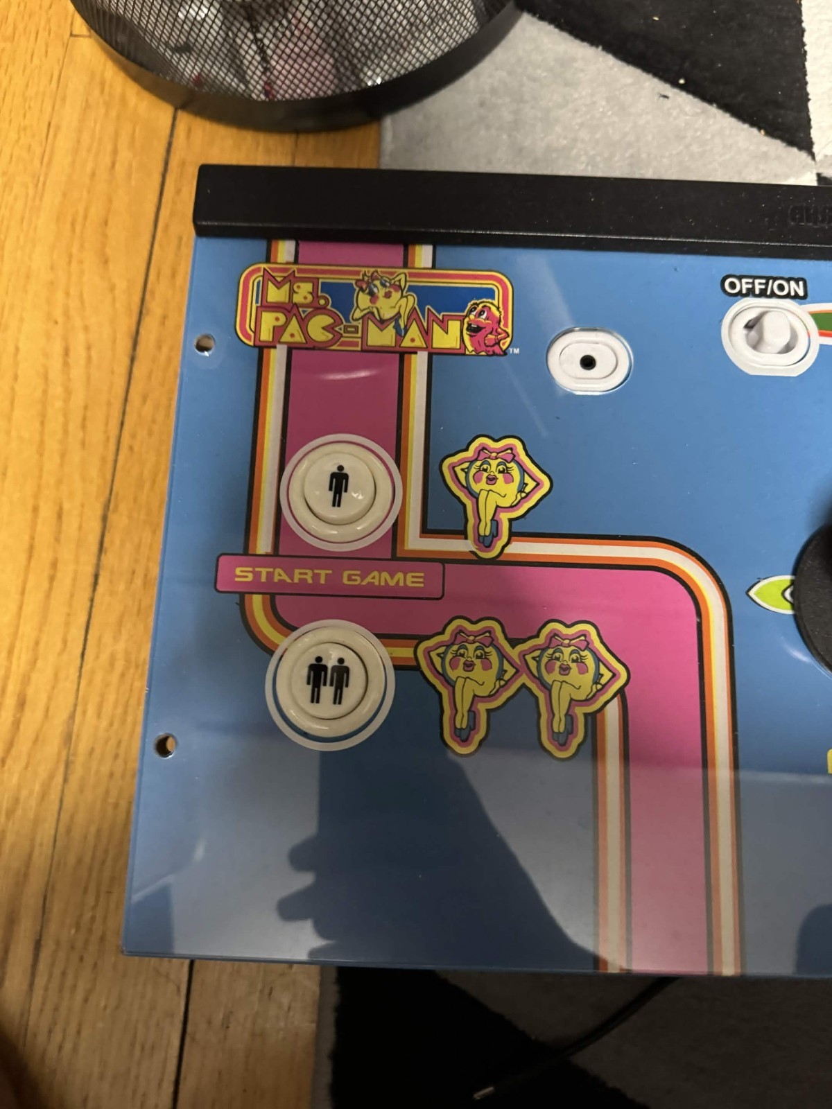 Arcade1Up ms pac-man pacman galaga control deck panel plexiglass arcade 1up