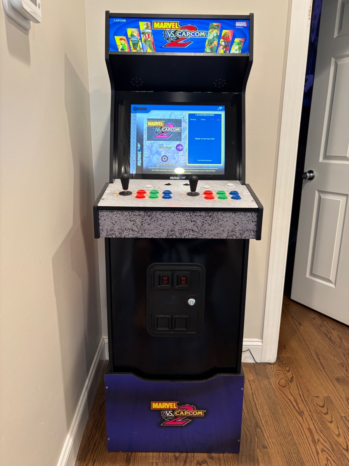 Arcade1Up Marvel vs Capcom 2 Arcade Cabinet 2 Player WiFi Riser Tested Working