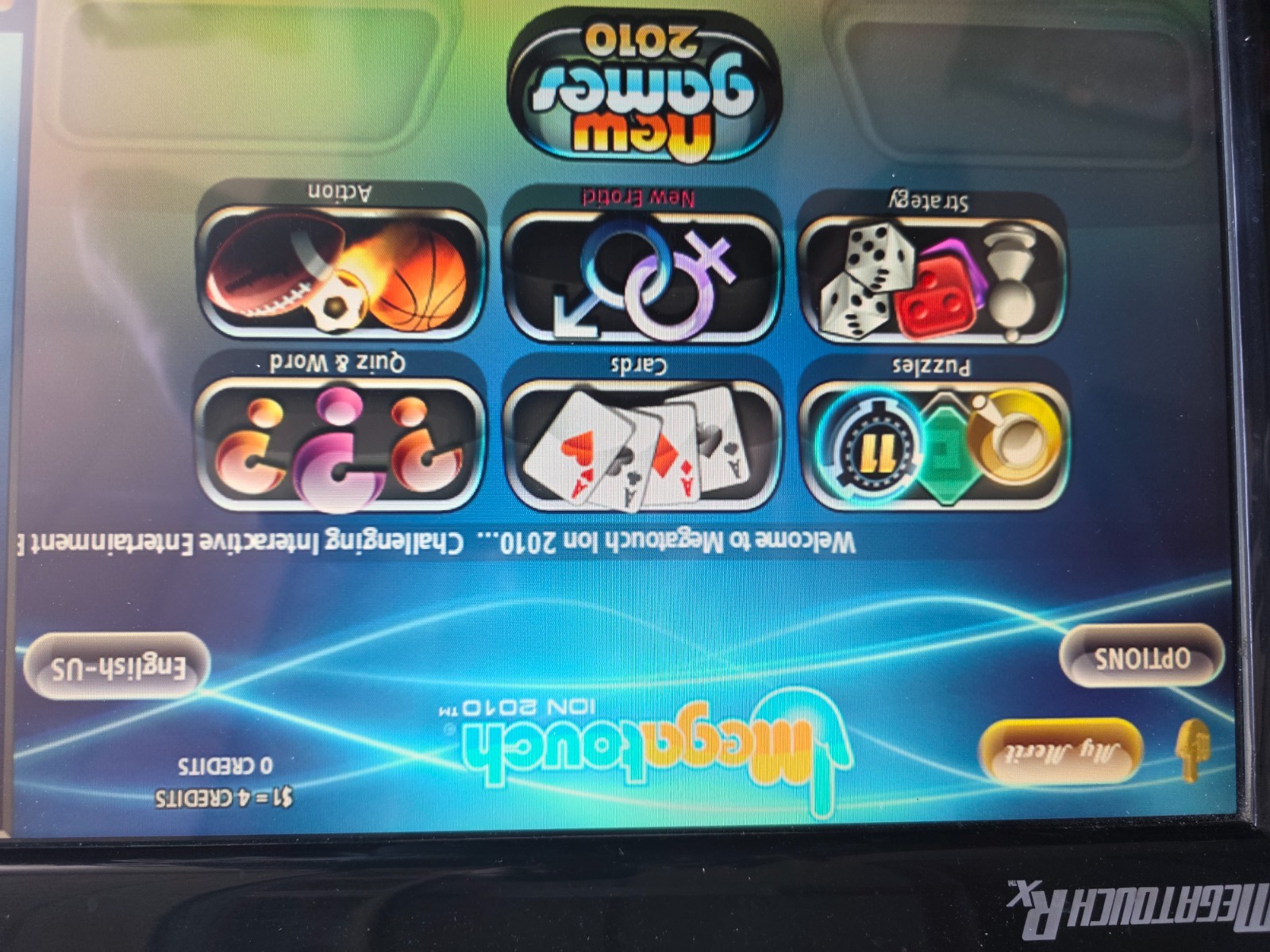 MEGATOUCH MEGA TOUCH RX ION 2011 COMMERCIAL VIDEO ARCADE GAME