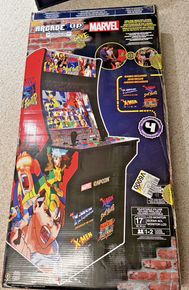 Arcade1Up Marvel X-Men Vs Street Fighte Brand New in Box – Unit only