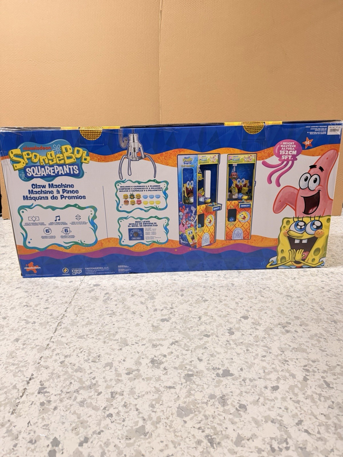 ARCADE 1UP SPONGEBOB SQUAREPANTS CLAW MACHINE – (RARE) NEW GOLD SEALED 🔥🔥