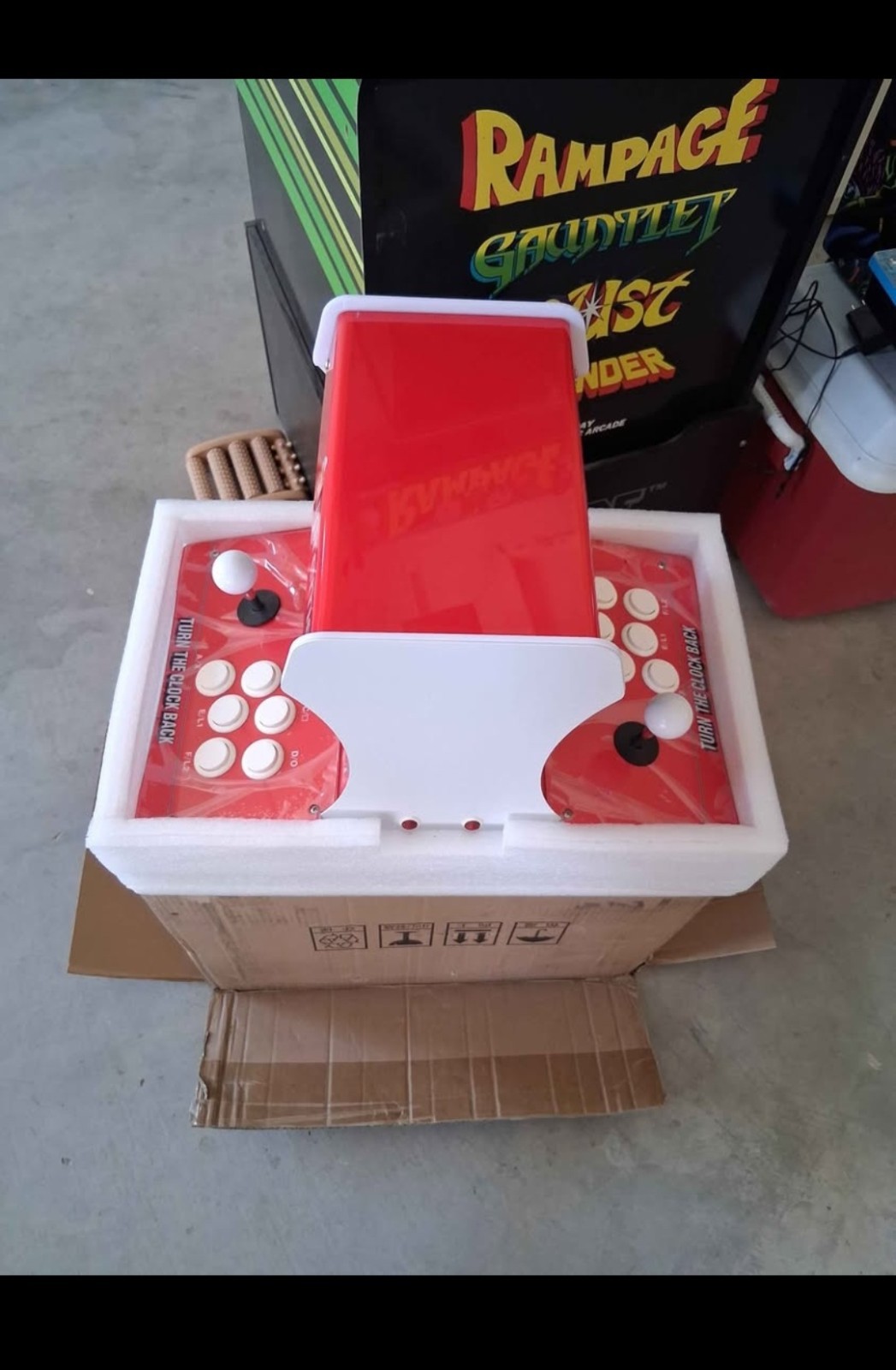 Arcade1Up Rampage Reproduction Arcade Cabinet w/ Gauntlet Joust Defender