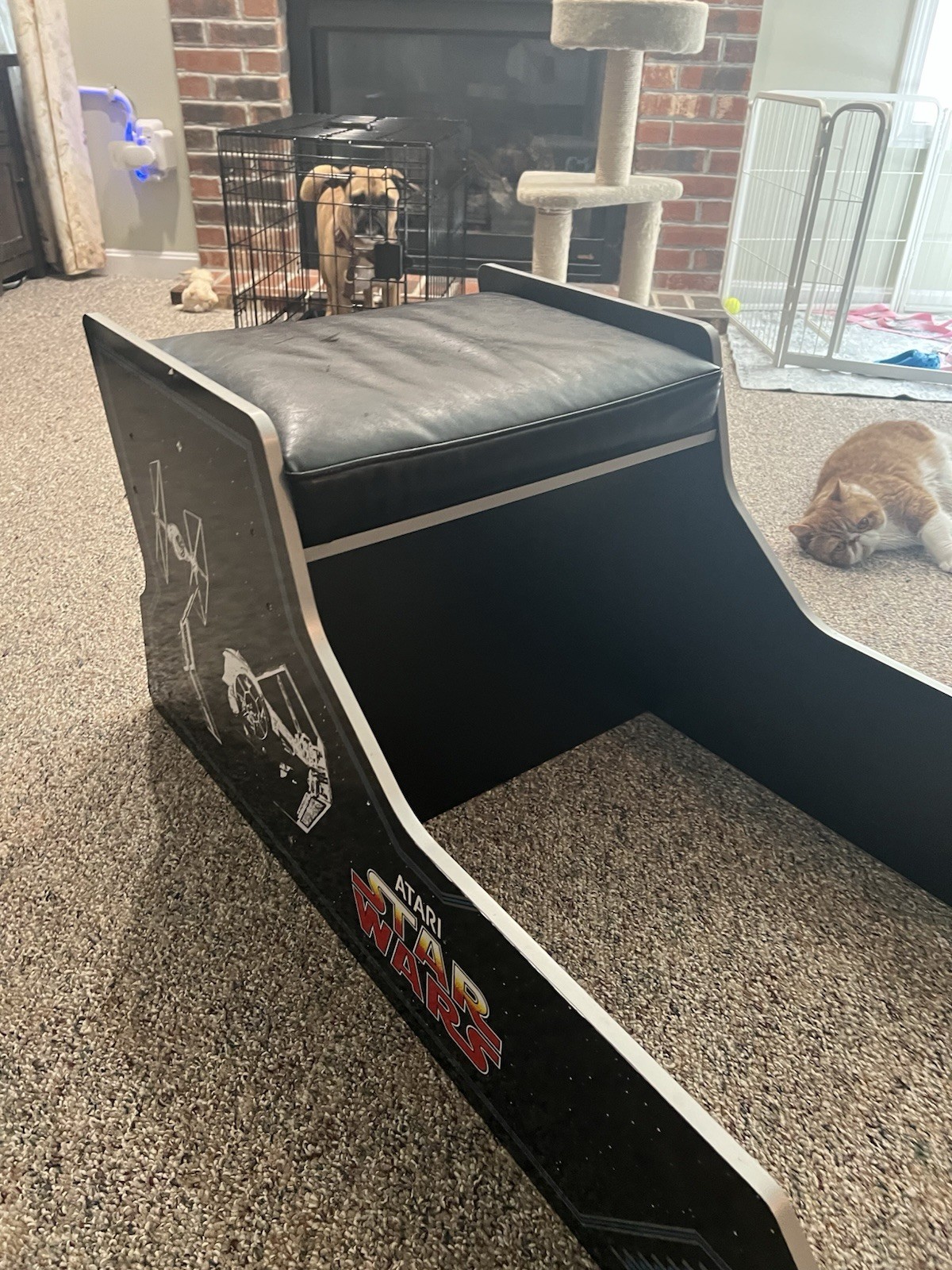 Arcade1Up Atari Star Wars Sit Down Seat Bench Only Replacement Cockpit Chair