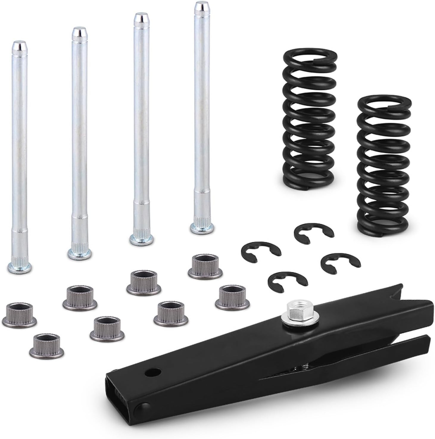 Door Hinge Pin and Bushing Repair Kits with Front Upper Door Hinge Spring with D