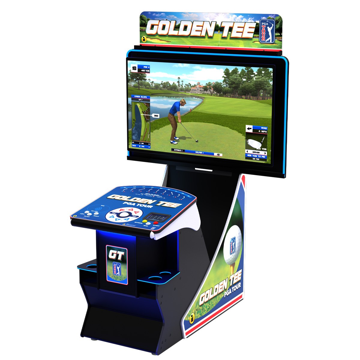 Golden Tee Golf Game – PGA TOUR Clubhouse Deluxe Edition – 2024