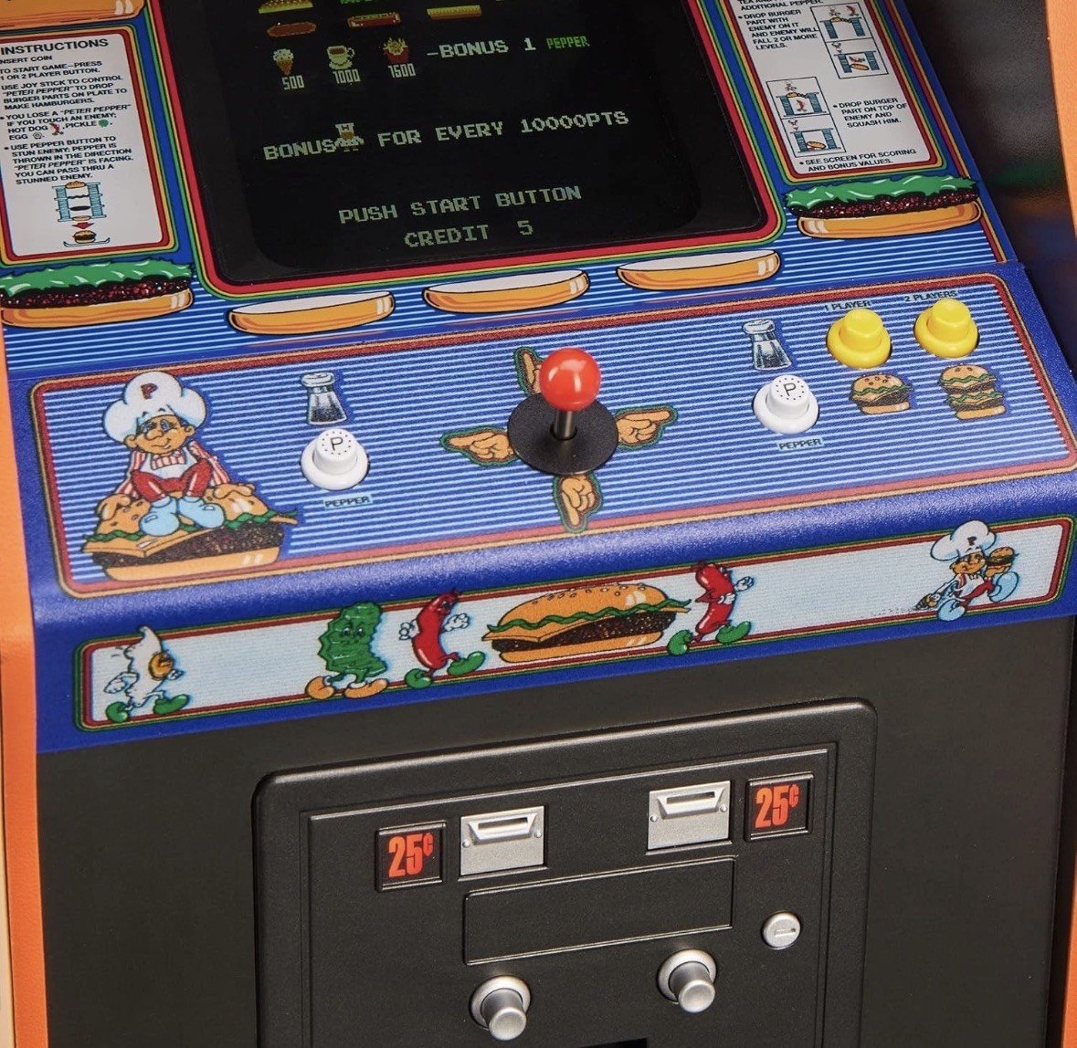 NEW/SEALED Numskull Quarter Arcades Burger Time Collector’s Edition Mini Arcade