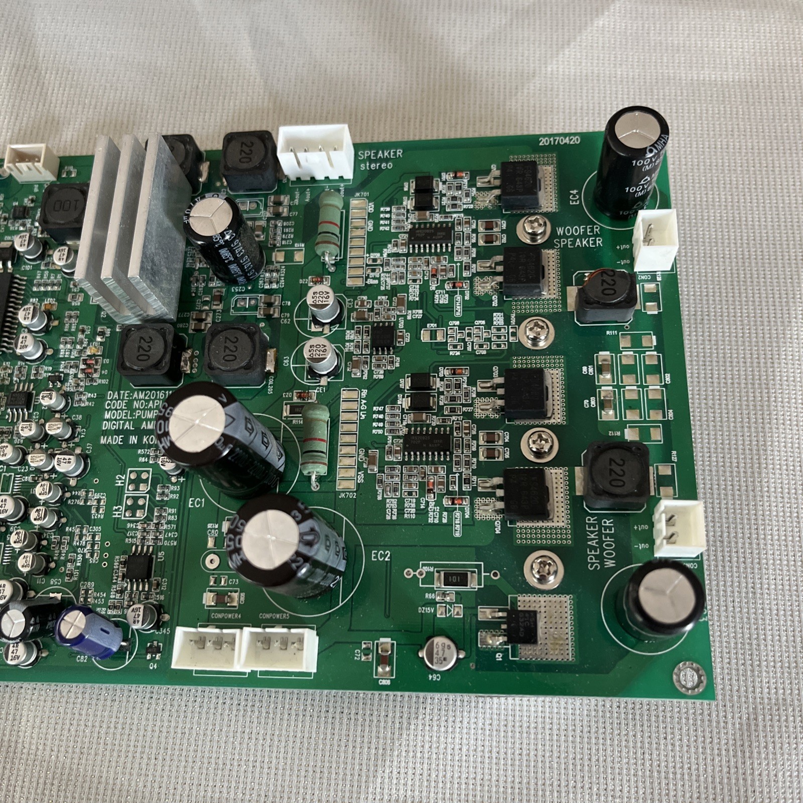 Andamiro Pump It Up DX Extra Dancing Arcade Coin PCB011 PCB BOARD Digital Amp
