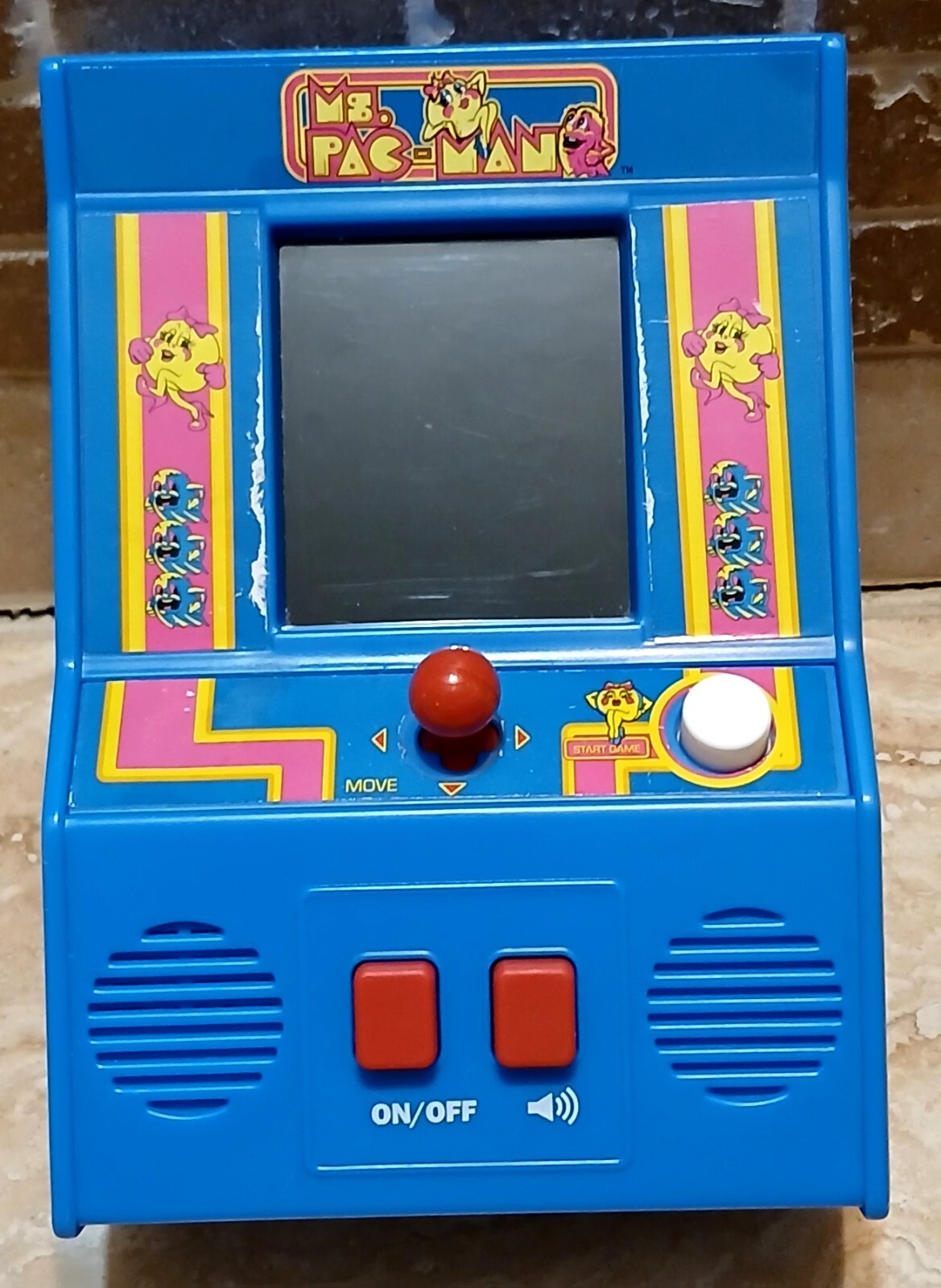 Ms. Pac-Man Hand Held Mini Arcade Video Game Pacman Pac Man Used Works Great!!