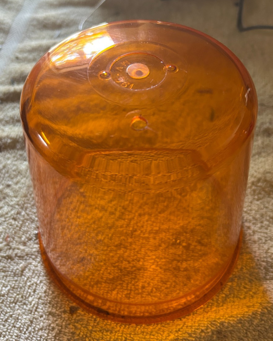 Konomi police 911 1 and 2 beacon light lens replacement used amber