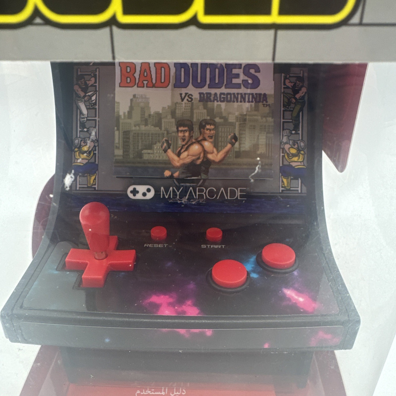 My Arcade Bad Dudes Micro Player 6.75 Inch Mini Retro Arcade Machine Video Game