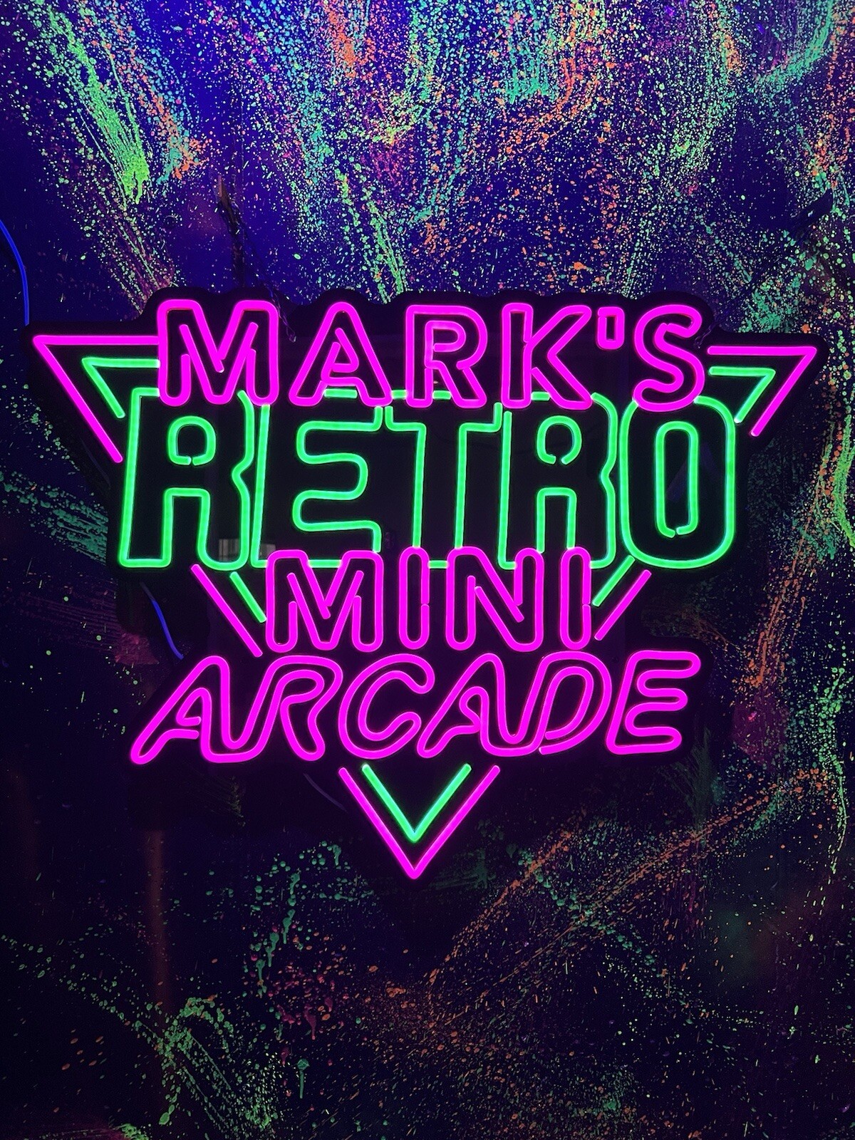 Custom LED Arcade Sign 32” X 24” Remote Control New Wave Toys Numskull QAs