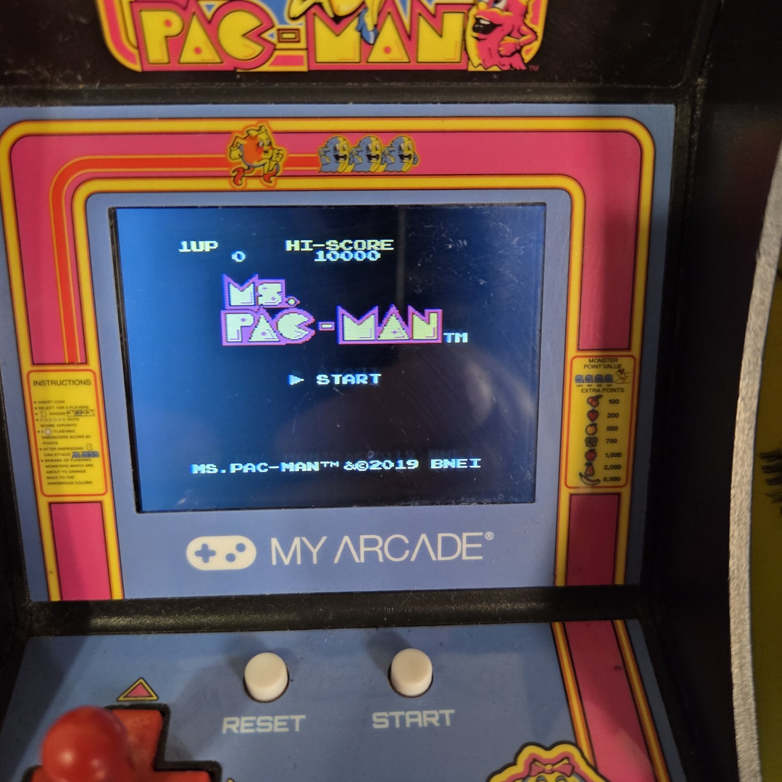 My Arcade Pac-Man 40th Anniversary Gold Edition & Ms Pac Man Mini Arcade Cabinet