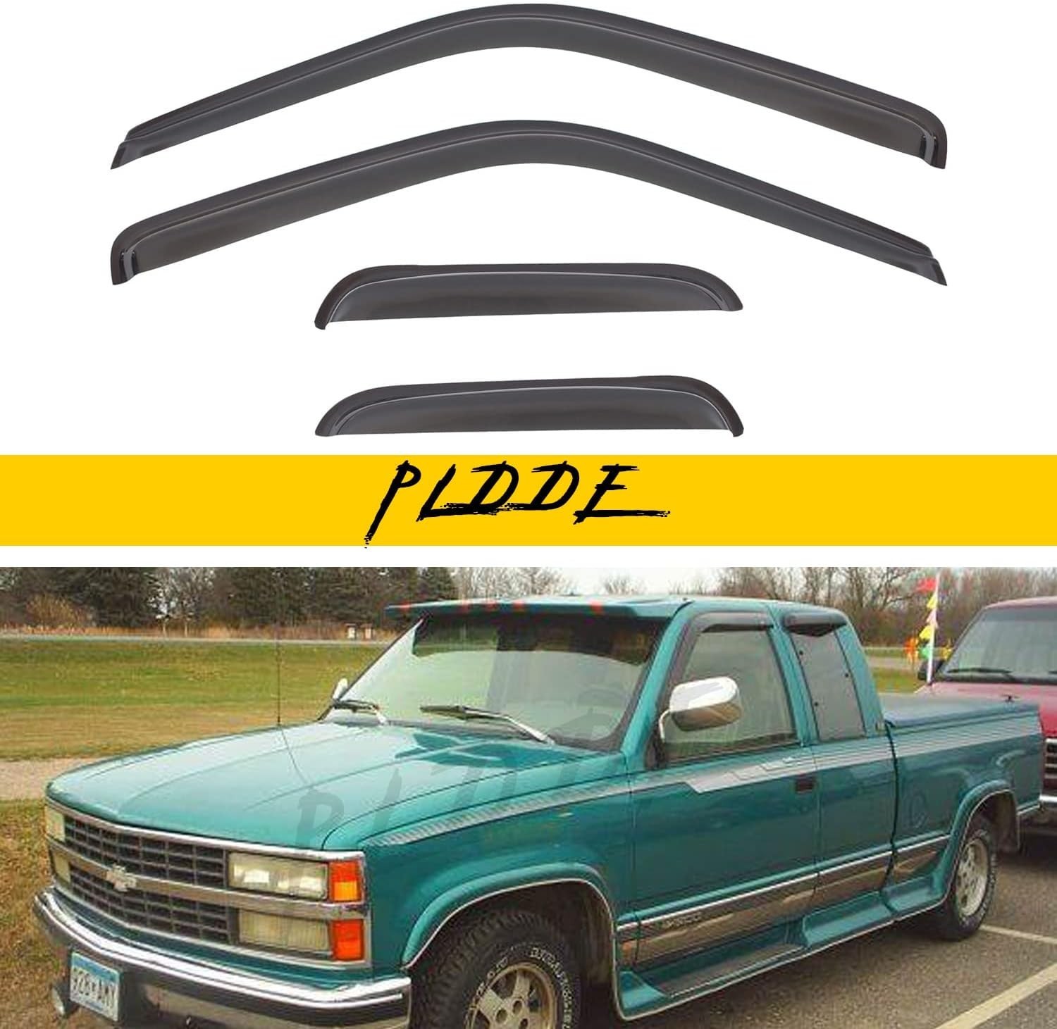 Window Visor Rain Guards Compatible with 1988-2000 Chevy GMC C10 C1500 C2500 …