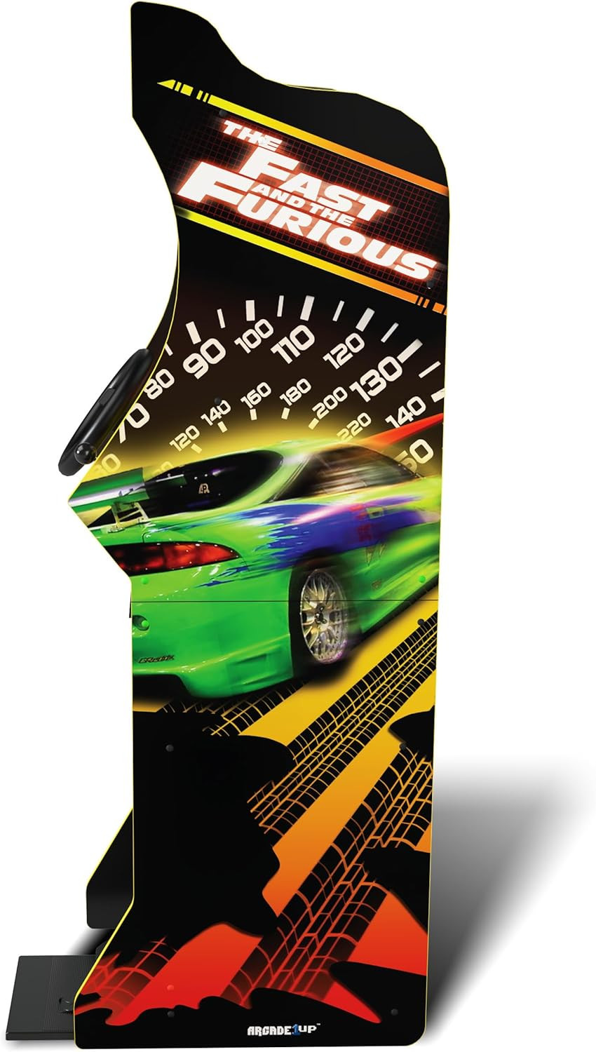 the Fast & the Furious Deluxe Arcade Game for Your Home, with 5-Foot-Tall Stand-