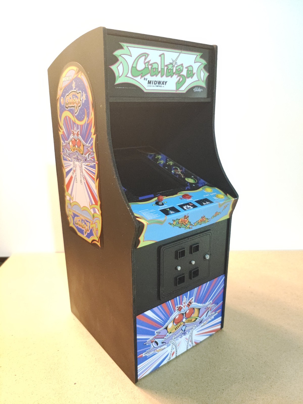 Galaga 1/6 scale mini working arcade cabinet (Playscale, New Wave Toys).