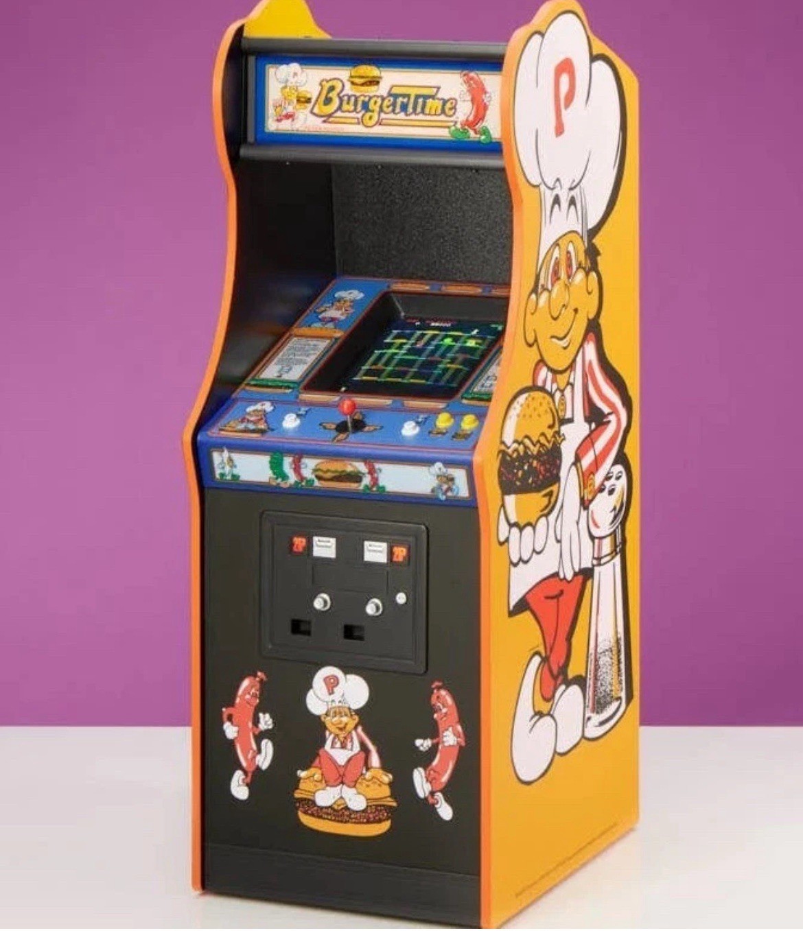 NEW Burger Time Quarter Size Arcade Cabinet 1/4 Scale Data East Official