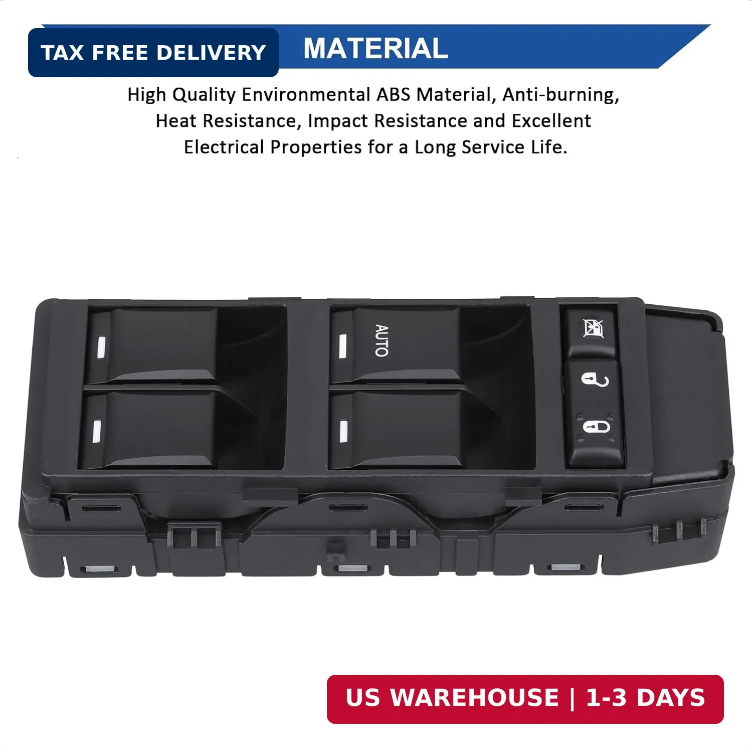 Power Window Switch Front Left Driver Side, Compatible with 2008-2013 Dodg