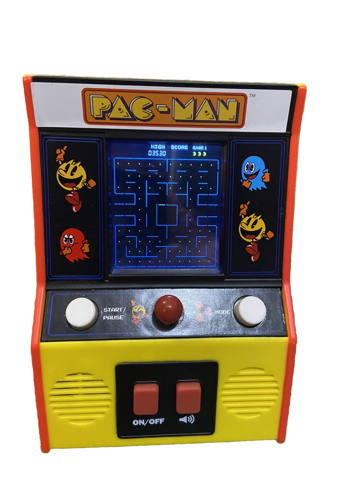 Bandai/Namco Pac-man Handheld Mini Arcade Retro Pacman Video Game Machine Toy