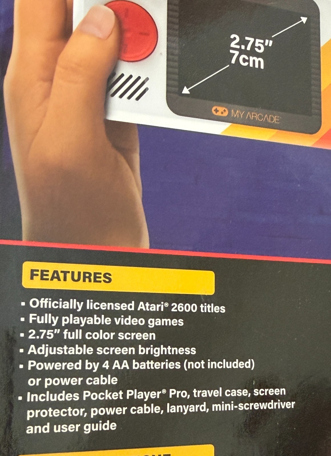 new-openbox My Arcade Pocket Player Pro Atari 100 Games + Travel Case