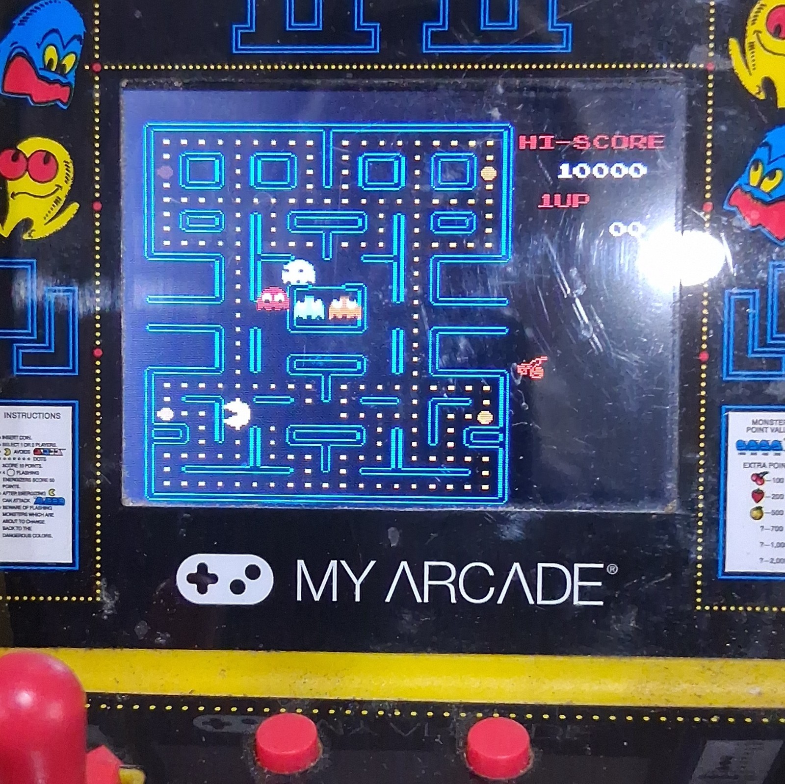 My Arcade Pac-Man Tabletop Collectible Mini Arcade Machine Yellow (2018)