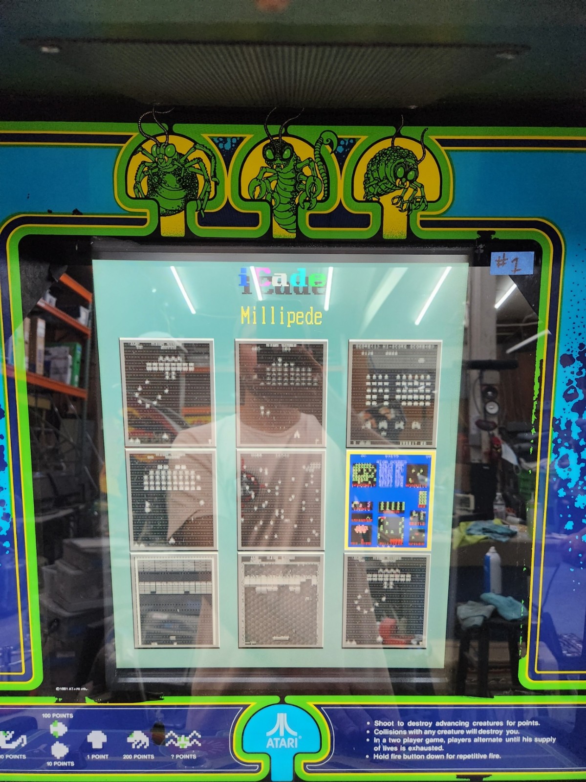 CENTIPEDE Stand Up Full Size Arcade Machine Classic Video Game 9 Games in 1 (#1)