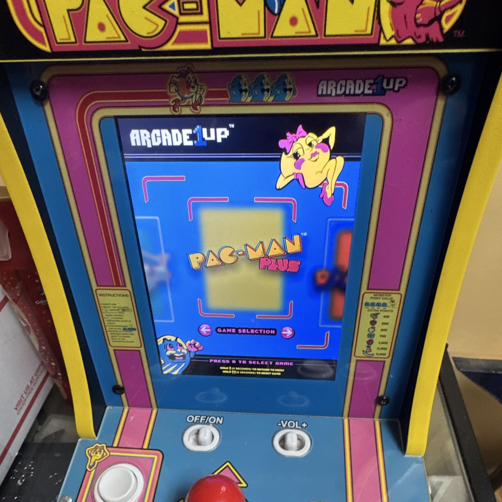 Arcade1Up Ms. Pac-Man Countertop Tabletop Video Arcade Machine (Reproduction)