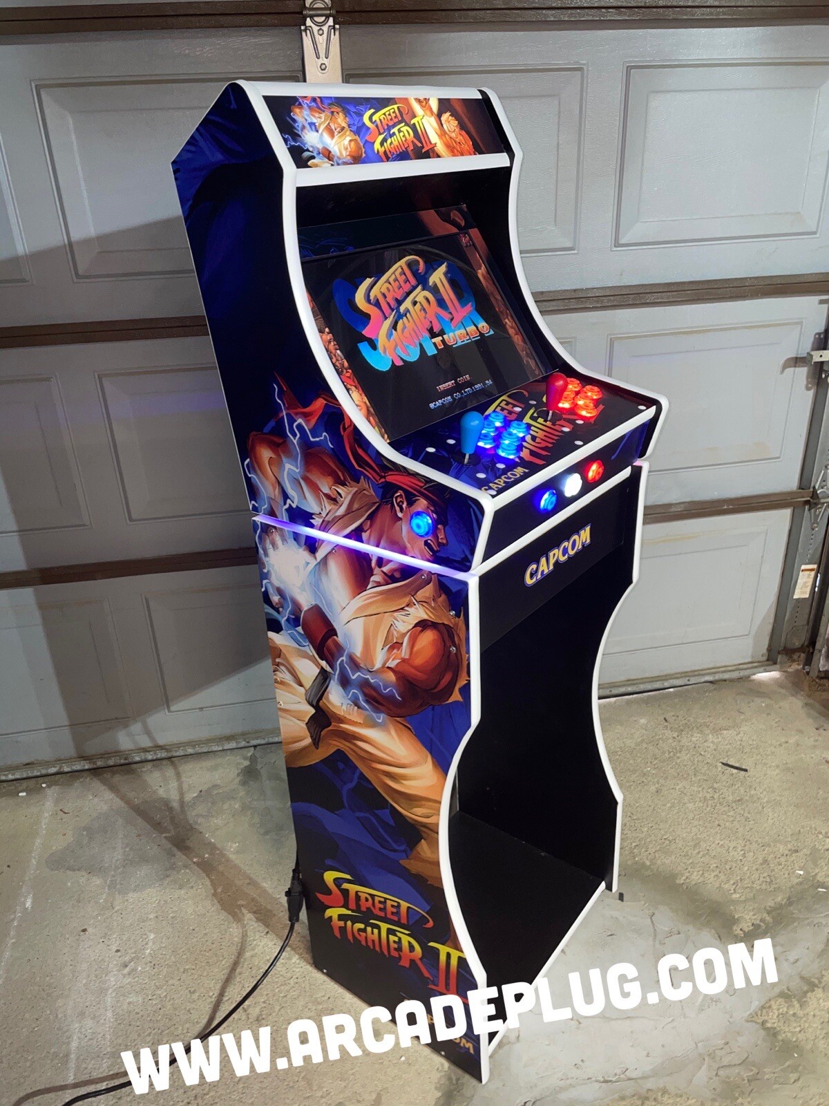 Street Fighter 2 Multicade Tabletop Bartop Arcade + Stand Raspberry Pi 4